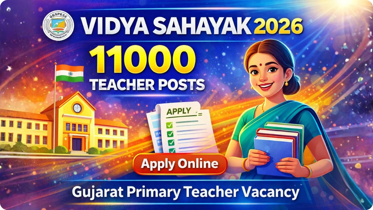 GSPESC Vidya Sahayak Recruitment 2026: Apply Online for 11000 Teacher Posts