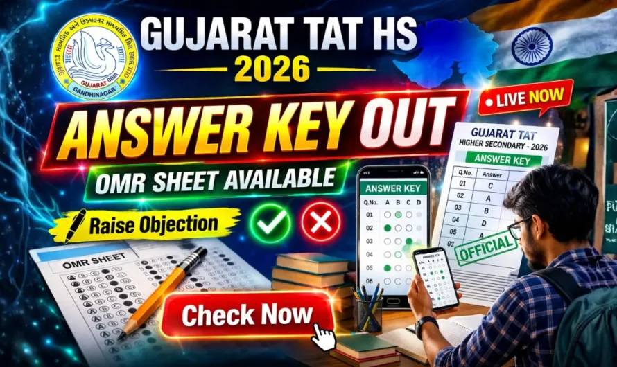 Gujarat TAT HS Answer Key 2026 OUT