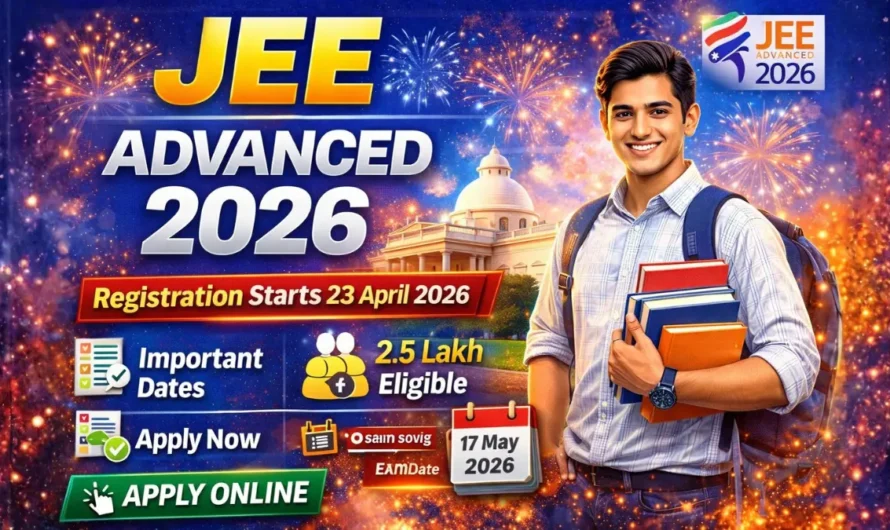 IIT JEE Advanced 2026 Online Form