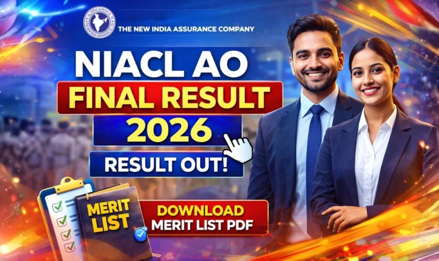 NIACL AO Final Result 2026 OUT | Download Merit List PDF & Medical Test Details