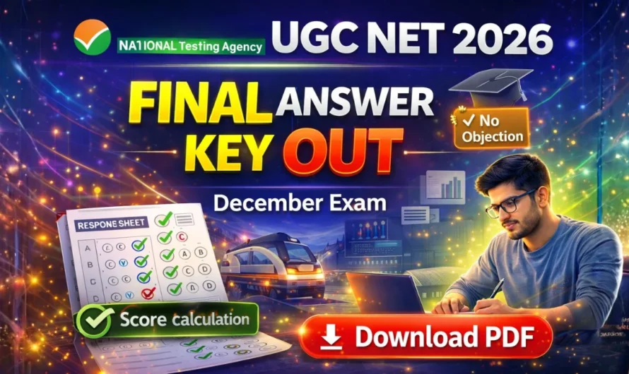 UGC NET Final Answer Key 2026 Out