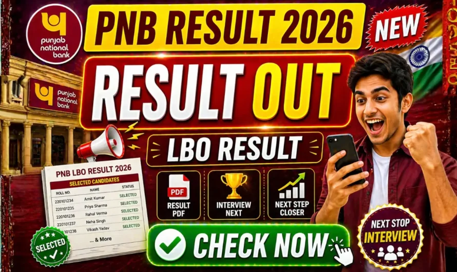 PNB LBO Result 2026 OUT: Download Result PDF & Check Interview Dates