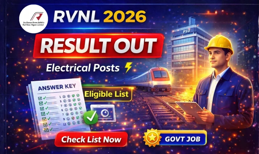 RVNL Electrical Result 2026 OUT | Download Eligible Candidates List PDF