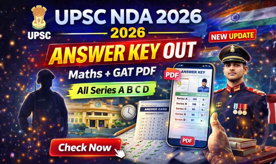 UPSC NDA Answer Key 2026 OUT