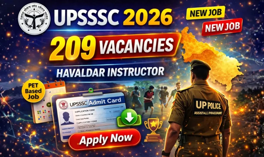 UPSSSC Havaldar Instructor Recruitment 2026