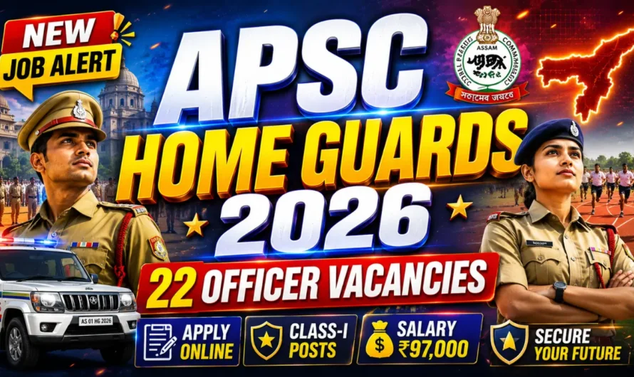 Assam PSC Home Guards (Class-I) Recruitment 2026