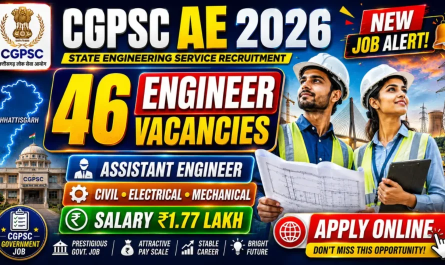 CGPSC State Engineering Service Recruitment 2026