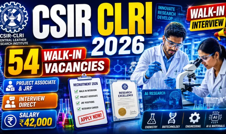 CSIR CLRI Recruitment 2026