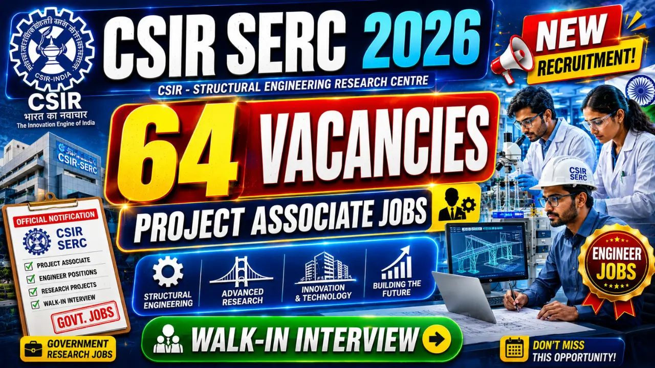 CSIR SERC Recruitment 2026