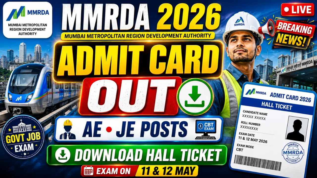 MMRDA Admit Card 2026 Out