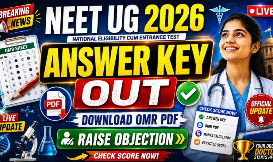 NEET UG 2026 Answer Key Released