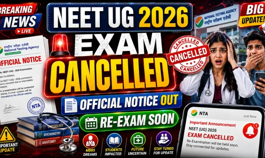 NEET UG 2026 Exam Cancelled