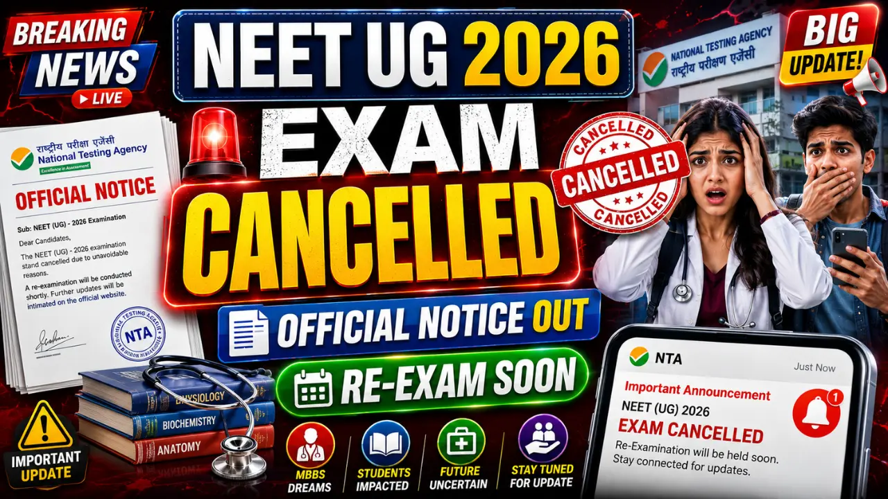 NEET UG 2026 Exam Cancelled