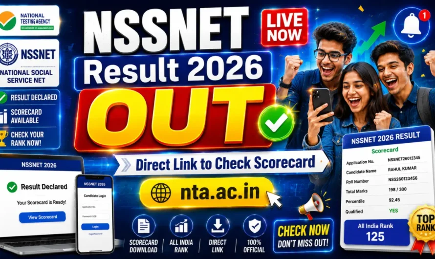 NTA NSSNET Result 2026