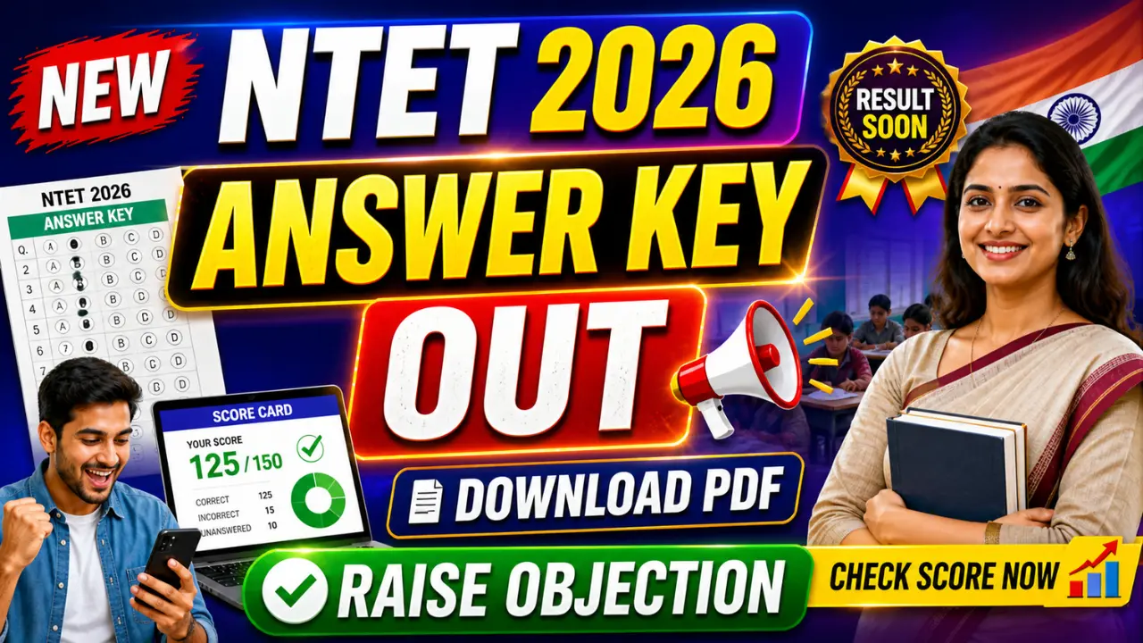 NTA NTET Answer Key 2026 OUT