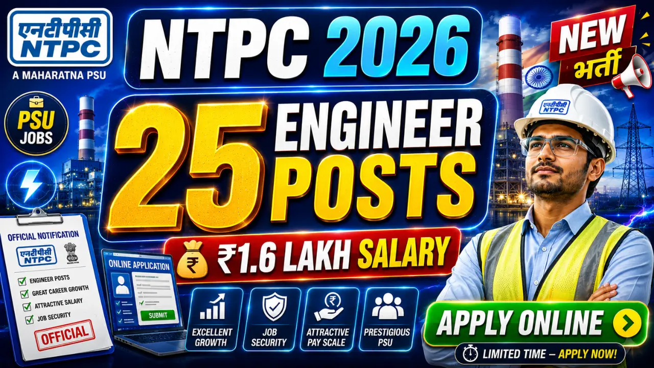 NTPC Engineer Recruitment 2026
