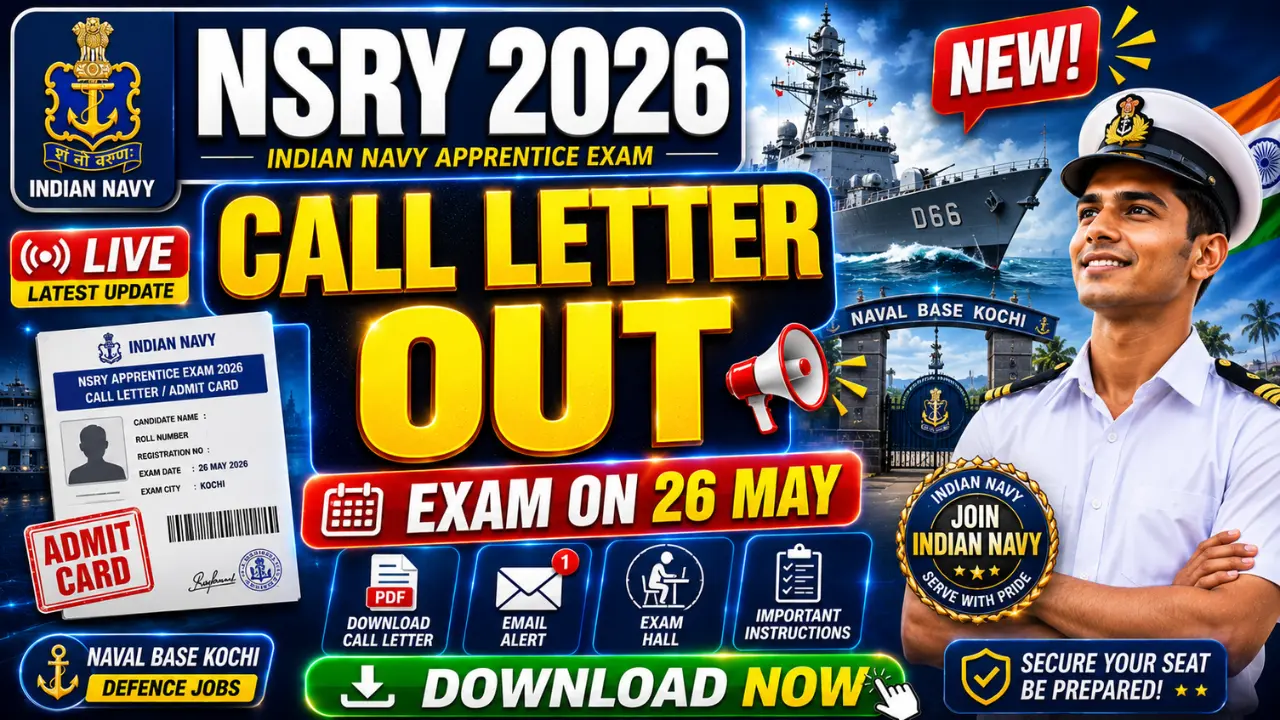 Naval Ship Repair Yard Apprentice Call Letter 2026