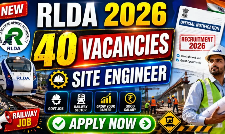RLDA Site Engineer Recruitment 2026