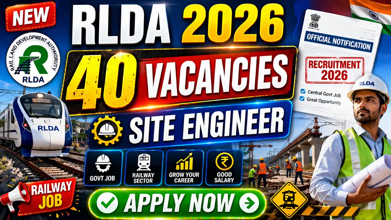 RLDA Site Engineer Recruitment 2026