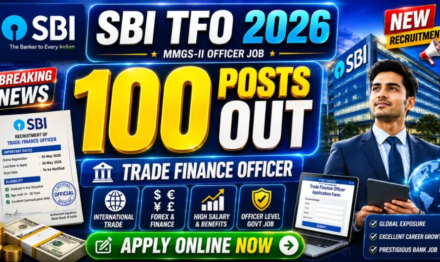 SBI Trade Finance Officer Recruitment 2026