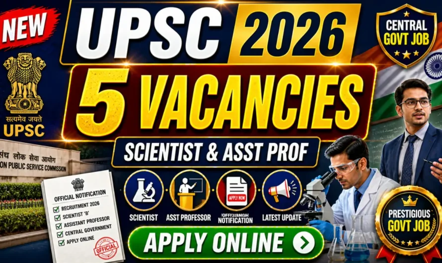 UPSC Selection Recruitment 03/2026