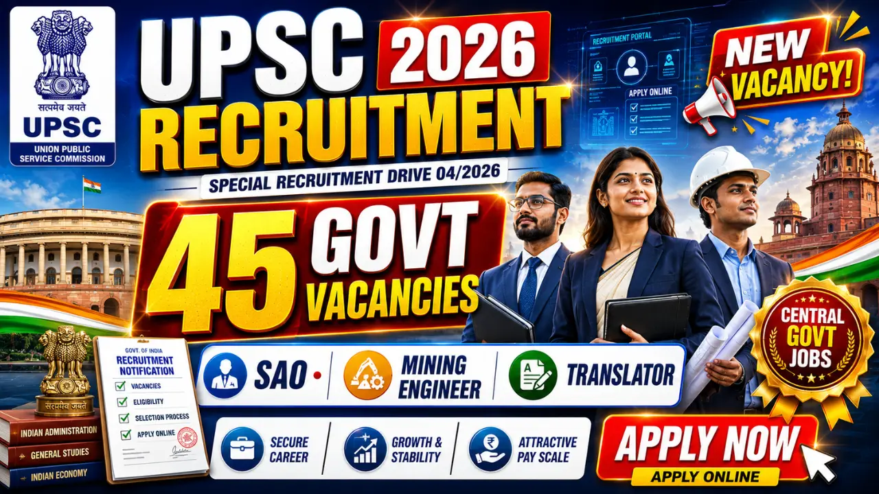 UPSC Special Recruitment Drive 04/2026