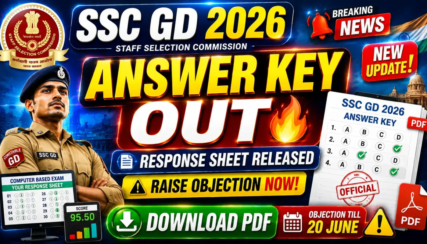 SSC GD 2026 Answer Key Out